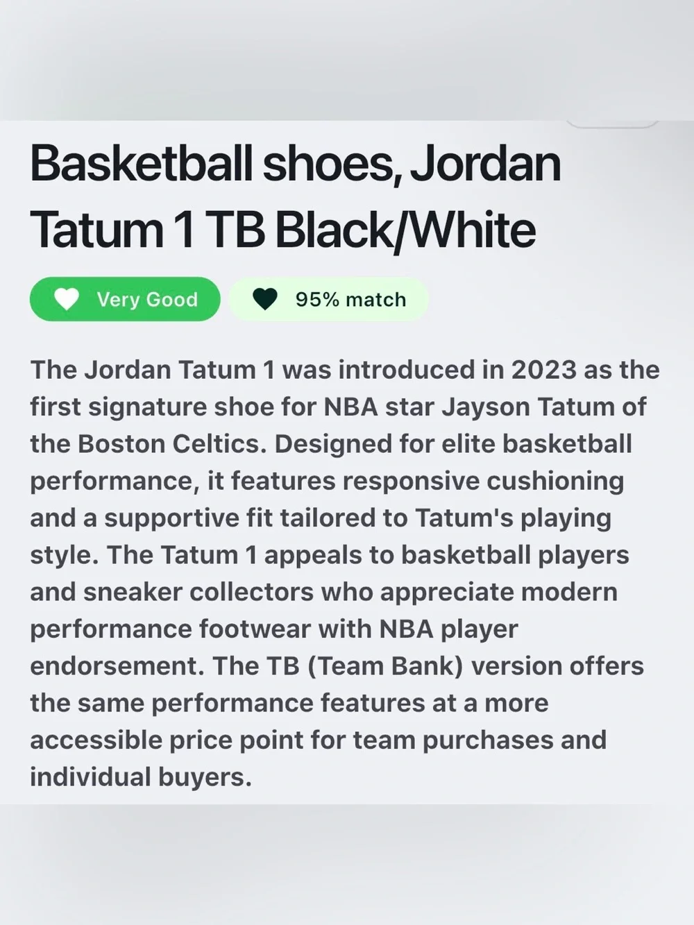 Jordan Black and White Kids Sneaker